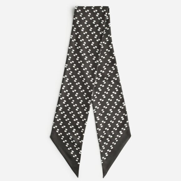 New Madewell Silk Twill Tie Soft Charcoal - Picture 1 of 3